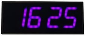 Resim SANEC Dijital Led Duvar ve Masa Saat ve Derece - Pembe (Kasa Ölçüsü: 12x30 cm) 