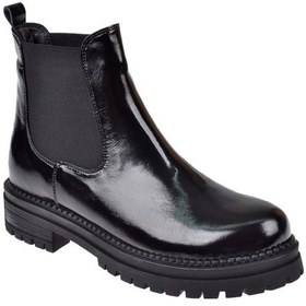 Resim Pullman Hakiki Deri Lastikli Kadın Bot Plm-150 Siyah Rugan Siyah Rugan 