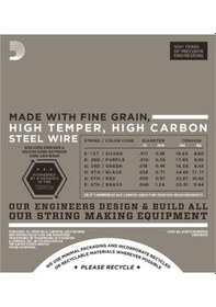 Resim D'addario Ehr370 Half Rounds. Medium Takım Tel Elektro Gitar Teli 