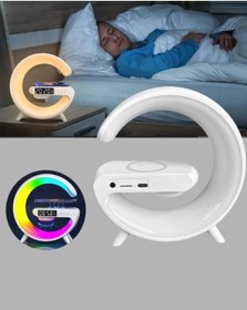 Resim Başucu İçin Tasarlanmış Kablosuz Şarjlı Gece Lambası Ve Bluetooth Ses Sistemi 