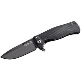 Resim Lionsteel Sr22 Aluminium Black Black Blade Çakı Siyah 