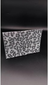 Resim EFEAKS Taşlı Ruhsat Kılıfı Leopar Beyaz 