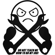 Resim Genel Markalar Jdm Do Not Teach Me How To Do My Job ! Araba Oto Arma Duvar Sticker 20 cm 