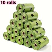 Resim Ekstra Kalın Lavanta Kokulu Köpek Dışkı Çantaları - 150 Adet/10 Rulo, Sızdırmaz ve Güçlü - Kedi Kumu Çöp Kutusu/Çantası için Mükemmel - Polietilen ile Koku Sızdırmazlık 
