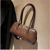 Resim Yeni trend çanta, Kadın çantası, şık ve çok yönlü, tek omuzlu koltuk altı çantası, lüks el çantası, retro küçük çanta 