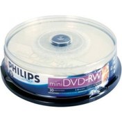 Resim Philips Mini Dvd-Rw 1.4Gb 30Min 1-2X 10Lu Cakebox Kamera Dvd Si Philips