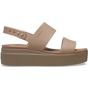 Resim Crocs Brooklyn Low Wedge Kadın Terlik Cr.206453 Kahverengi 