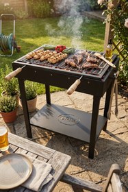 Resim Opia Basicline 67 Pro Oluklu Saç Izgaralı Mangal & Barbekü 