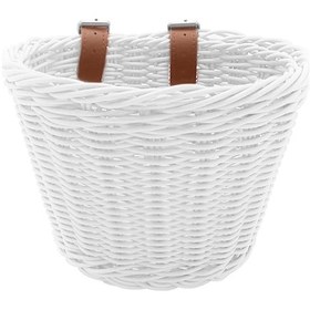 Resim Lemestar Büyük Boy Beyaz Pp Çelik Sepet - Çocuk Bisikleti, Kaykay, Yürüme Arabası İçin Taşıma Sepeti Beyaz 