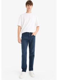 Resim Defacto Sergio Regular Fit Normal Bel Boru Paça Jean Pantolon W7086az25aunm83 İndigo 