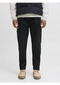 Resim Jack & Jones Jack Jones Erkek Rahat Kargo Pantolon 12282874 Siyah 