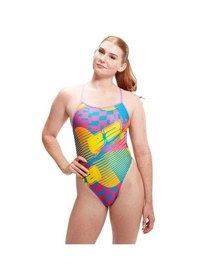 Resim Speedo Lov Dıgı Vbk Kadın Yüzücü Mayosu Sarı-mavi Sarı-mavi 