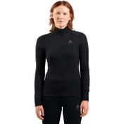 Resim Odlo Active Warm Bl Top Turtle Neck L/s Half Zip Kadın Siyah Içlik Üst 