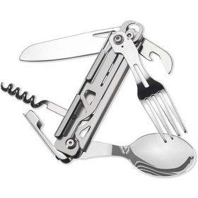 Resim Grand Harvest Ghks002 Multi Fonksiyonel Çatal Bıçak Kaşık Tirbüşon Set Gri 