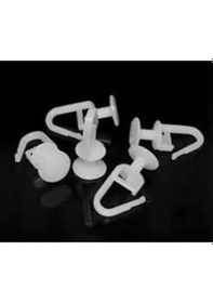 Resim Kilitli Perde Düğmesi 100'lü Paket Beyaz 