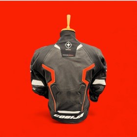 Resim M1..racing Deri Ce Level 1 Korumalı Motosiklet Montu 