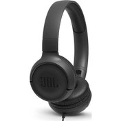 Resim JBL T500 MİKROFONLU KABLOLU KULAKÜSTÜ SİYAH KULAKLIK 