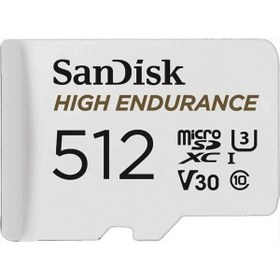 Resim SANDISK 512GB HIGH ENDURANCE SDSQQNR-512G-GN6IA V30 MICRO-SD HAFIZA KARTI 
