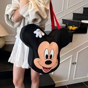 Resim Disney Mickey Mouse Vintage Çapraz Vücut Çantası, Okula Dönüş Sezonu Özel Omuz Çantası, Dış Mekan Kamp Plaj Tatili Uçuş Seyahati için Çok Amaçlı Depolama Çantası, Günlük Alışveriş ve Hediye İçin Uygun 