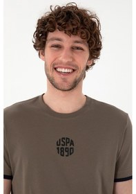 Resim U.S. Polo Assn. Erkek Regular Fit Bisiklet Yaka Vizon Tişört 50306900-VR052 