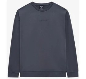 Resim Skechers M Essential Crewneck Sweatshirt Erkek Gri Düz Desenli Modern Tasarım S2610015-3998 