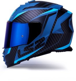 Resim LS2 Storm 2 Racer Mat Mavi Kask 
