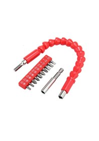 Resim Mufunye Karbonseliksli 10 Tornavida Ucu + Uzatma Çubuğu + Esnek Ekstansiyon, Elektrik Matkap Aksesuar Seti, Çok Fonksiyonlu Tamir Gereci 