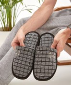 Resim Moda Devrin Gri M Ev Terliği Kışlık Terlik Misafir Terliği 