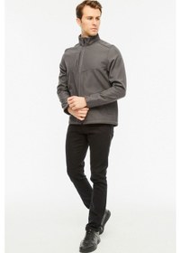 Resim Uniprom Softshell Mont Içi Polarlı Su Ve Rüzgar Geçirmez Pro Model Gri Erkek Gri 
