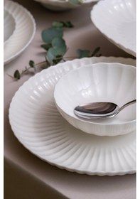 Resim Kütahya Porselen Bone Luz Form 18 Parça 6 Kişilik Yemek Takımı 