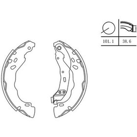 Resim Mga 54315 Arka Fren Balatasi 1606631180 