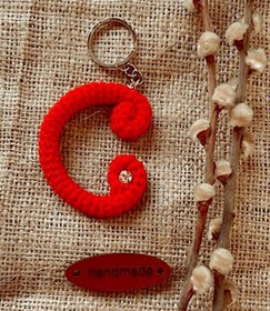 Resim El Örgüsü Harf Anahtarlıklar Amigurumi - Kişiye Özel 