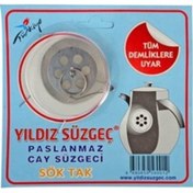 Resim Yıldız Süzgeç Paslanmaz Çelik Çay Süzgeci Sök Tak 1 Ad.-1 Adet 