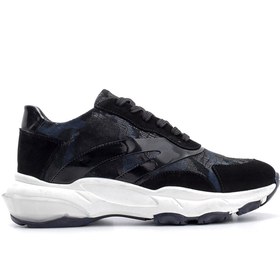 Resim Kadın Süet Detaylı Sneaker 