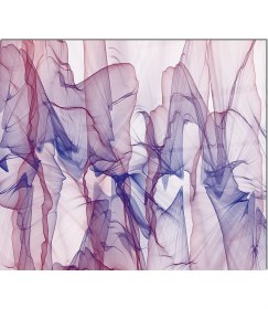 Resim Olinpa Cam Ocak Arkası Koruyucu | Mor Dali Desenli 