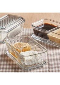 Resim Paşabahçe Frigo Kapaklı 2 Bölmeli Saklama Kabı Çok Renkli 