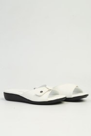 Resim Pierre Cardin Beyaz Kadın Terlik PC-7813 