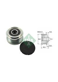 Resim Ina Alternatör Kasnak Rulmanlı 6-kanal Toyota Corolla/aurıs/yarıs 1.4 D-4d 2012 