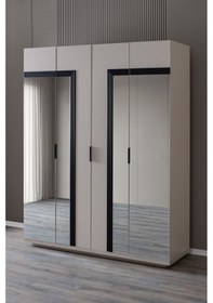 Resim Gardırop, Vegnum 4 Kapaklı Aynalı Dolap 