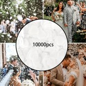 Resim 10000 adet Beyaz Kalp Şekilli Konfeti Kağıdı Süslemeleri - Düğün, Sevgililer Günü ve Parti Hediyeleri için İdeal - Düğün ve Parti Sevginleri için Mükemmel Hediye, Düğün Süslemeleri 