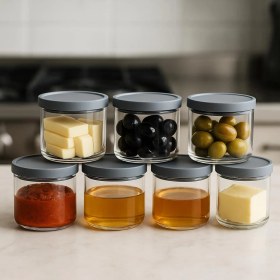 Resim Özgün Ev 400 cc Sade Plastik Kapaklı Kahvaltılık 90 x 70 