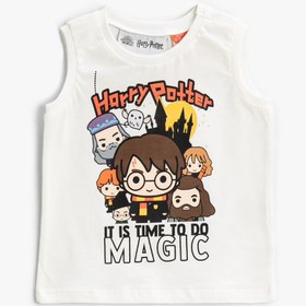 Resim Erkek Bebek Harry Potter Baskılı Atlet Lisanslı Pamuklu 
