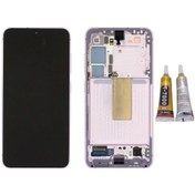 Resim Te Samsung Uyumlu S23 Plus S916 Uyumlu Çıtalı Oled Lcd Ekran Mor + B7000 