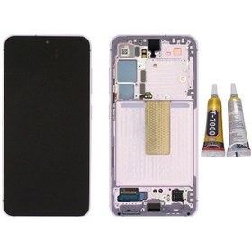 Resim Te Samsung Uyumlu S23 Plus S916 Uyumlu Çıtalı Oled Lcd Ekran Mor + B7000 