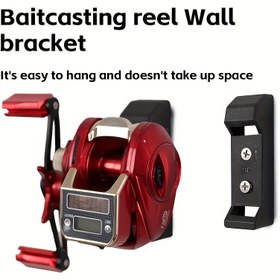 Resim Siyah Balıkçılık Makarası Duvar Montaj Askısı - Raft, Dummy, Dropper ve Spinning Makaralar 1000-5000 Serisi ile Uyumlu - Kompakt, Kolay Kurulum, Naylon Malzeme, Makara Düzenleme | Kompakt Askı | Dayanıklı Naylon Askı 