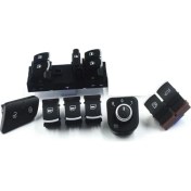 Resim Mcar Volkswagen Passat B6 Cam Ayna Düğme Anahtar Seti 2006--2011 