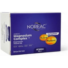 Resim Noreac Magnezyum Kompleks + Vitamin B6 60 Tablet 