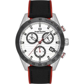 Resim Sergio Tacchini ST.1.10421-1 Fonksiyonlar Aktif Tachymeter Silikon Kordon Siyah Erkek Kol Saati 