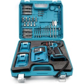 Resim 36V 5AH Çelik Mandren Darbeli Şarjlı Matkap Vidalama 84 Parça 