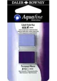 Resim Daler Rowney Aquafine Sulu Boya Tablet 2li Cobalt Violet-mauve 